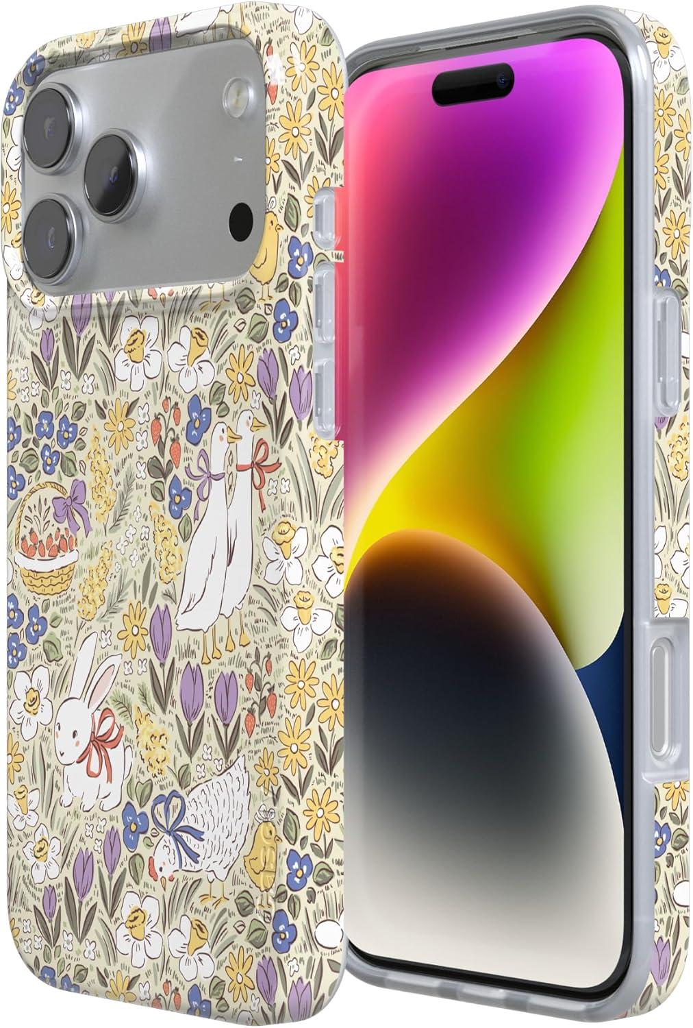 imageCasely iPhone 17 Pro Case Storybook Stroll Spring Garden Compatible with MagSafe Classic Ultra Thin Design