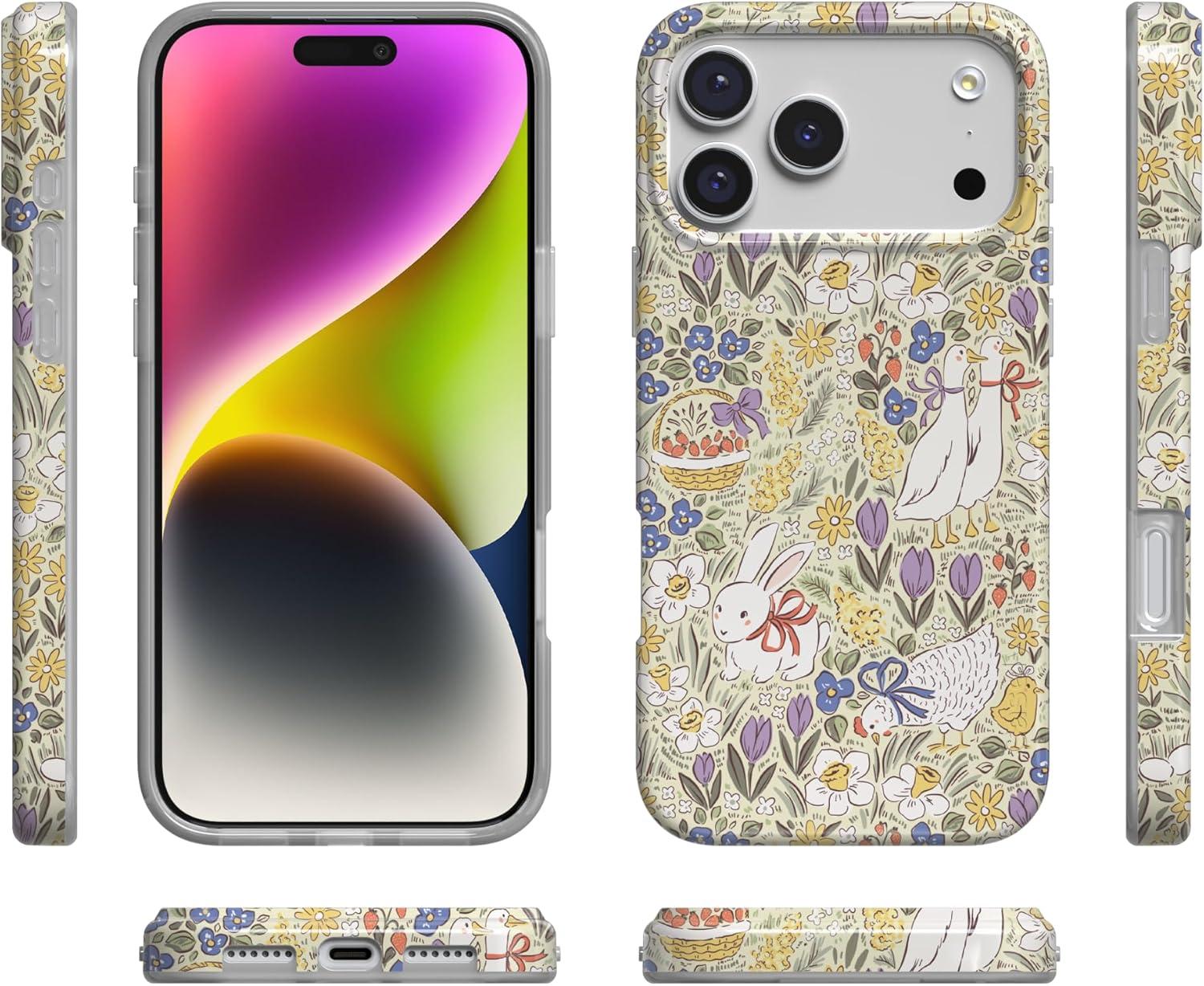 imageCasely iPhone 17 Pro Case Storybook Stroll Spring Garden Compatible with MagSafe Classic Ultra Thin Design