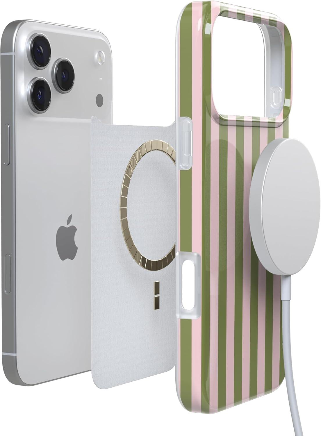 imageCasely iPhone 17 Pro Case Summer Stripes Sunday Best Compatible with MagSafe Classic Ultra Thin Design