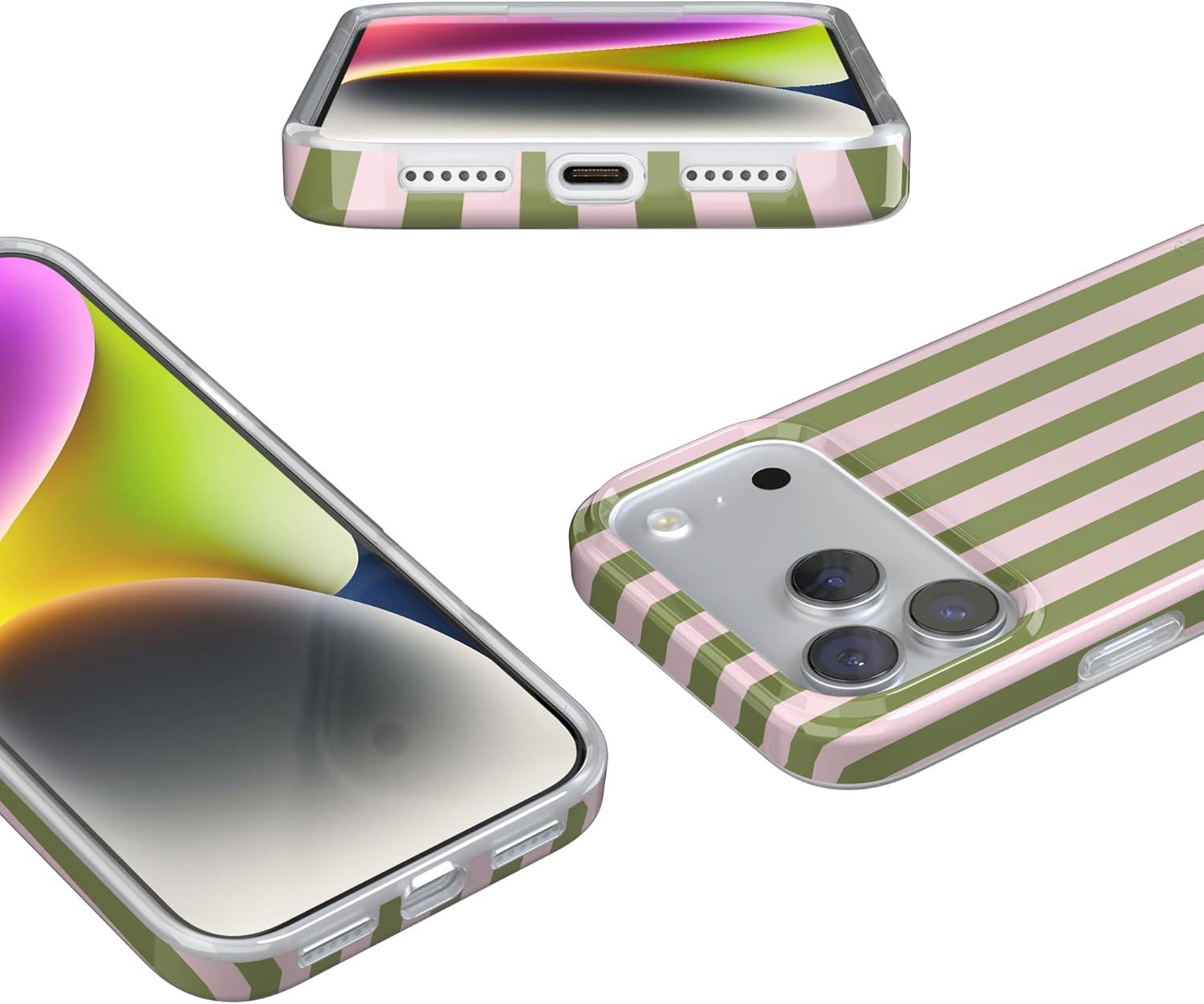 imageCasely iPhone 17 Pro Case Summer Stripes Sunday Best Compatible with MagSafe Classic Ultra Thin Design