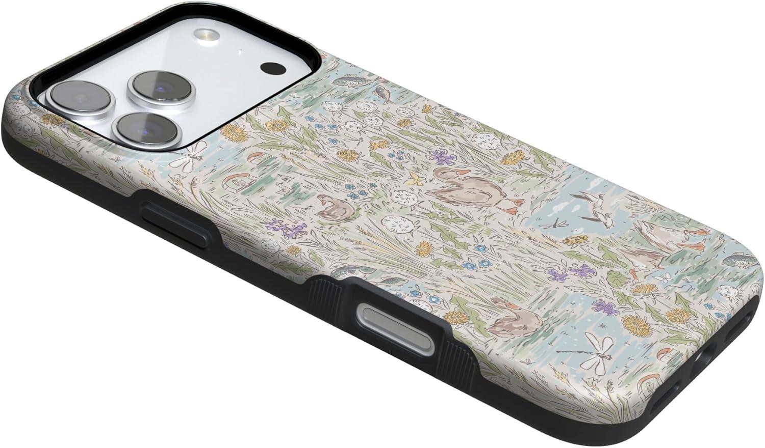 imageCasely iPhone 17 Pro Case The Waddle Path Duck Pond Bold Protective Design Compatible with MagSafe