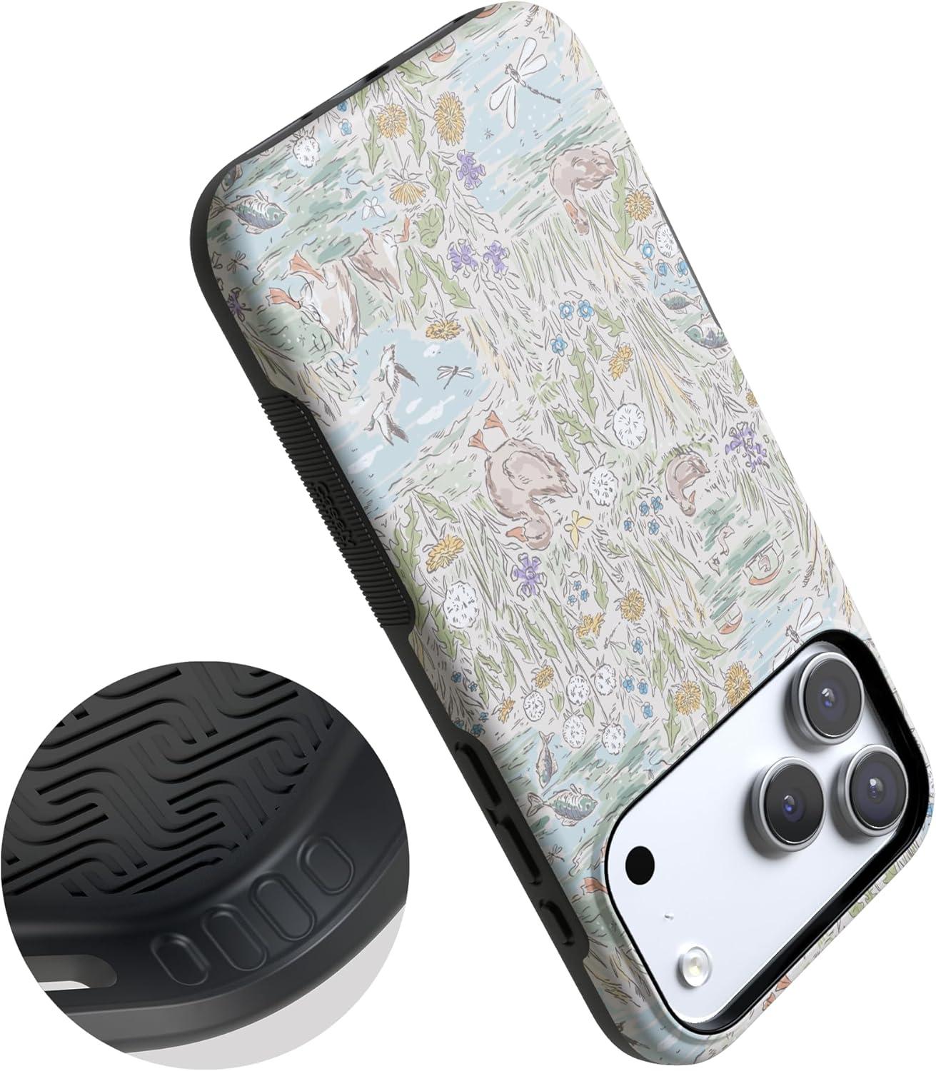 imageCasely iPhone 17 Pro Case The Waddle Path Duck Pond Bold Protective Design Compatible with MagSafe