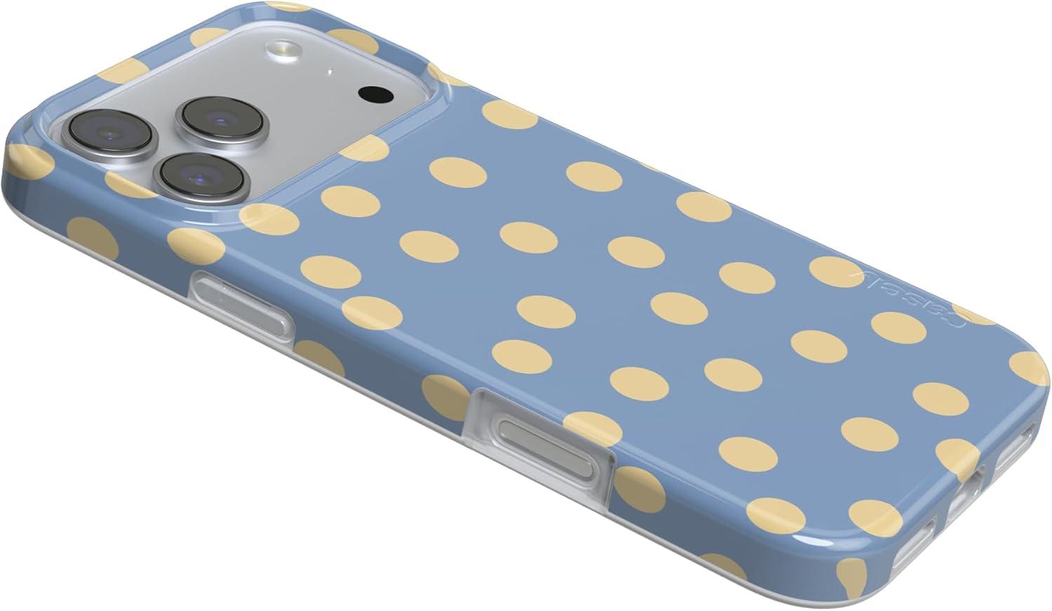 imageCasely iPhone 17 Pro Case in the Spotlight Pastel Polka Dot Compatible with MagSafe Classic Ultra Thin Design