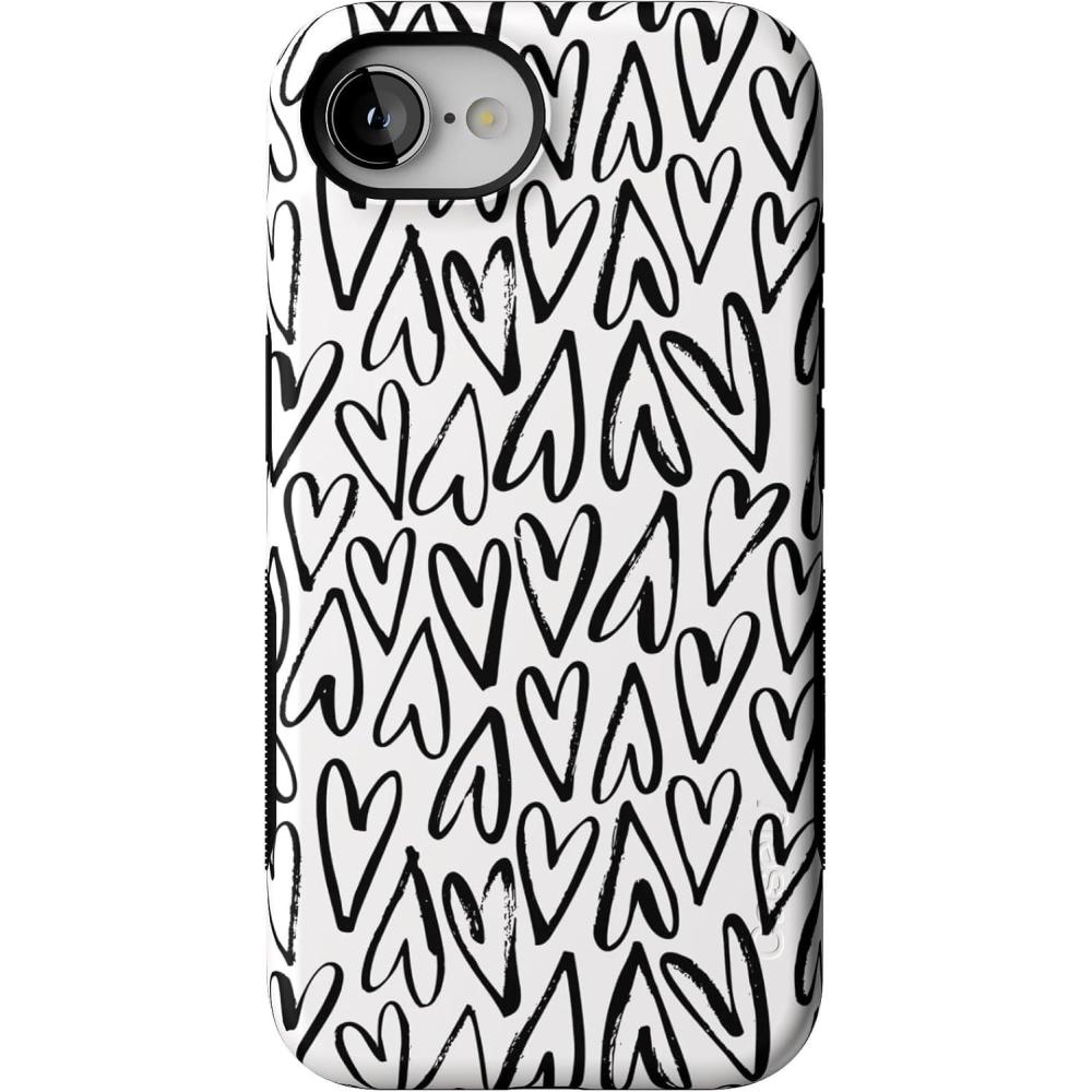 imageCasely iPhone 16e Case The Boyfriend Collection Army Green Bold Protective Design MagSafe Compatible DesignHeart Throb Endless Hearts