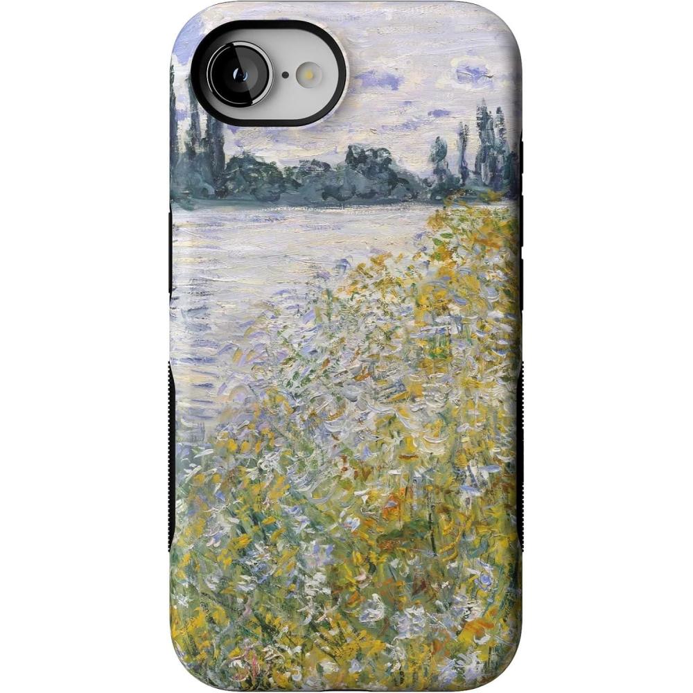 imageCasely iPhone 16e Case The Boyfriend Collection Army Green Bold Protective Design MagSafe Compatible DesignMonets Summer Landscape The Met Museum