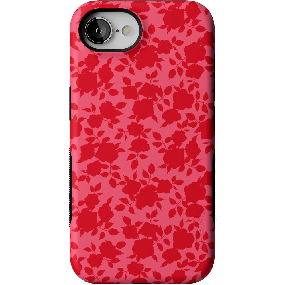 imageCasely iPhone 16e Case The Boyfriend Collection Army Green Bold Protective Design MagSafe Compatible DesignRose Garden Red Aesthetic