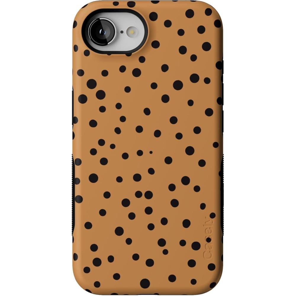 imageCasely iPhone 16e Case The Boyfriend Collection Army Green Bold Protective Design MagSafe Compatible DesignSpot On Dotted Animal