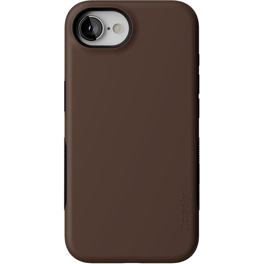 imageCasely iPhone 16e Case The Boyfriend Collection Army Green Bold Protective Design MagSafe Compatible DesignThe Boyfriend Collection Espresso Brown