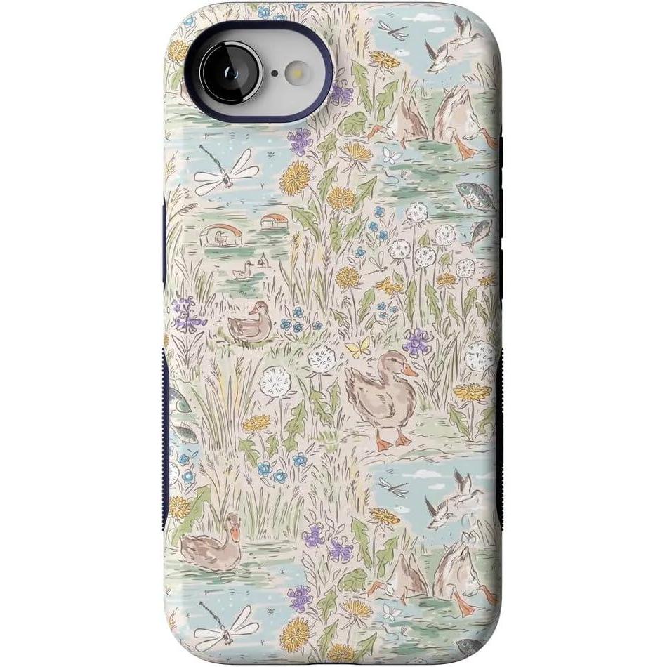 imageCasely iPhone 16e Case The Waddle Path Duck Pond Bold Protective Design Compatible with MagSafe