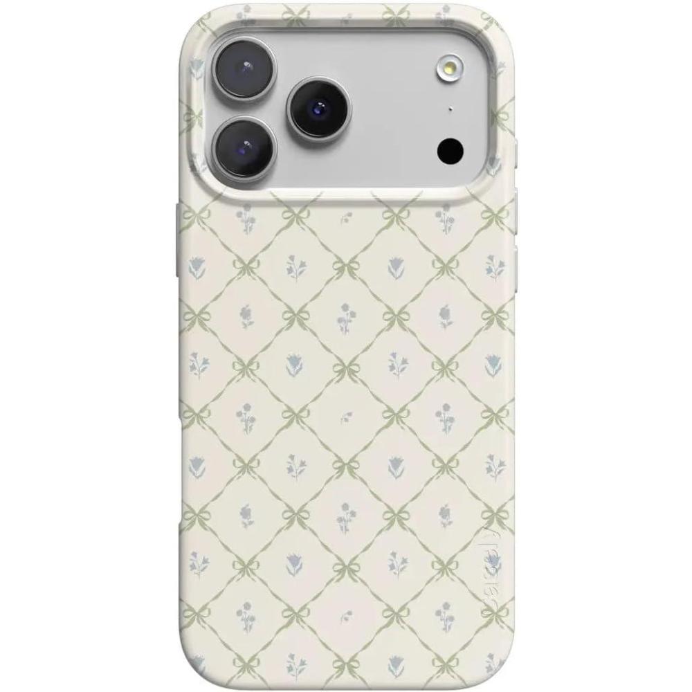 imageCasely iPhone 17 Pro Case Petite Petals Floral Dainty Lattice Compatible with MagSafe Classic Ultra Thin Design