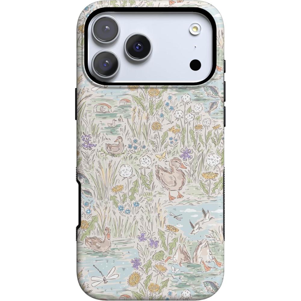 imageCasely iPhone 17 Pro Case The Waddle Path Duck Pond Bold Protective Design Compatible with MagSafe