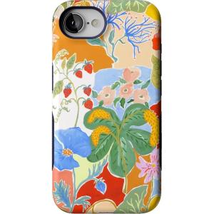 Casely iPhone 16e Case | The Boyfriend Collection | Army Green | Bold Protective Design | MagSafe Compatible Design(Botanical Blooms | Floral Patchwork)