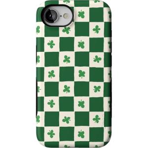 Casely iPhone 16e Case | The Boyfriend Collection | Army Green | Bold Protective Design | MagSafe Compatible Design(Lucky You | Shamrock)