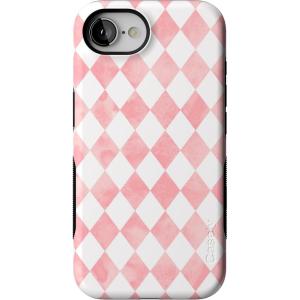 Casely iPhone 16e Case | The Boyfriend Collection | Army Green | Bold Protective Design | MagSafe Compatible Design(Queen of Diamonds | Pink Watercolor)