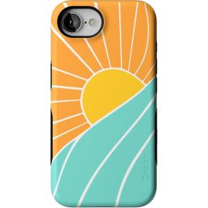 Casely iPhone 16e Case | The Boyfriend Collection | Army Green | Bold Protective Design | MagSafe Compatible Design(Waves & Rays | Sunshine)