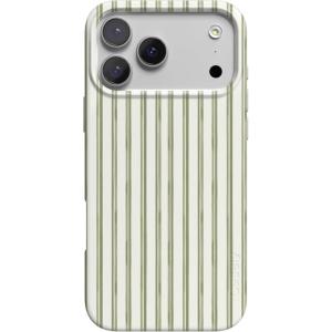 Casely iPhone 17 Pro Case | Linen Stripe | The Boyfriend Collection | Compatible with MagSafe | Classic Ultra Thin Design