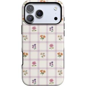 Casely iPhone 17 Pro Case | Meadow Check | Floral Gingham | Bold Protective Design | Compatible with MagSafe