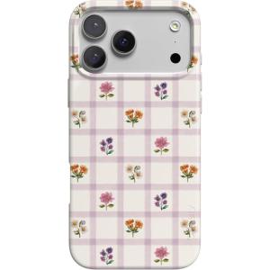 Casely iPhone 17 Pro Case | Meadow Check | Floral Gingham | Compatible with MagSafe | Classic Ultra Thin Design