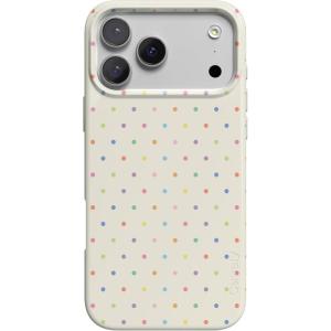 Casely iPhone 17 Pro Case | On the Dot | Rainbow Polka Dot | Compatible with MagSafe | Classic Ultra Thin Design