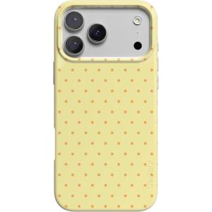 Casely iPhone 17 Pro Case | On the Dot | Yellow Polka Dot | Compatible with MagSafe | Classic Ultra Thin Design