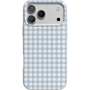 Casely iPhone 17 Pro Case | Pastel Picnic | Blue Gingham | Compatible with MagSafe | Classic Ultra Thin Design