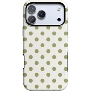 Casely iPhone 17 Pro Case | Spotted in SoHo | Green Polka Dot | Bold Protective Design | Compatible with MagSafe