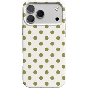Casely iPhone 17 Pro Case | Spotted in SoHo | Green Polka Dot | Compatible with MagSafe | Classic Ultra Thin Design