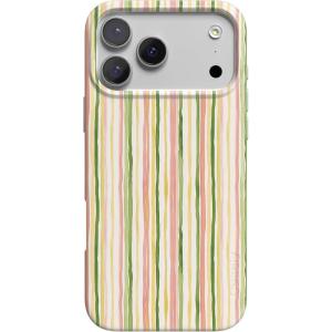 Casely iPhone 17 Pro Case | Sweet Stripes | Rainbow Pastel | Compatible with MagSafe | Classic Ultra Thin Design