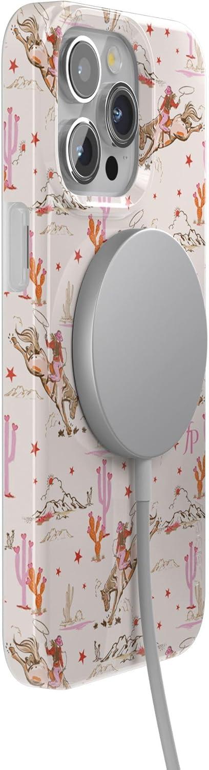 imageCasely iPhone 15 Pro Case Cowgirl Canyon FashionPass x Casely Compatible with MagSafe Classic Ultra Thin Design