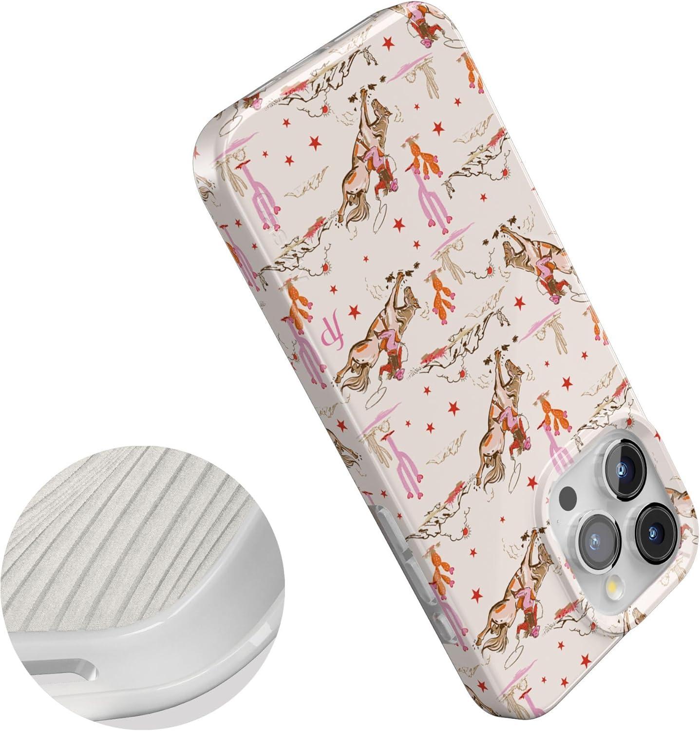 imageCasely iPhone 15 Pro Case Cowgirl Canyon FashionPass x Casely Compatible with MagSafe Classic Ultra Thin Design