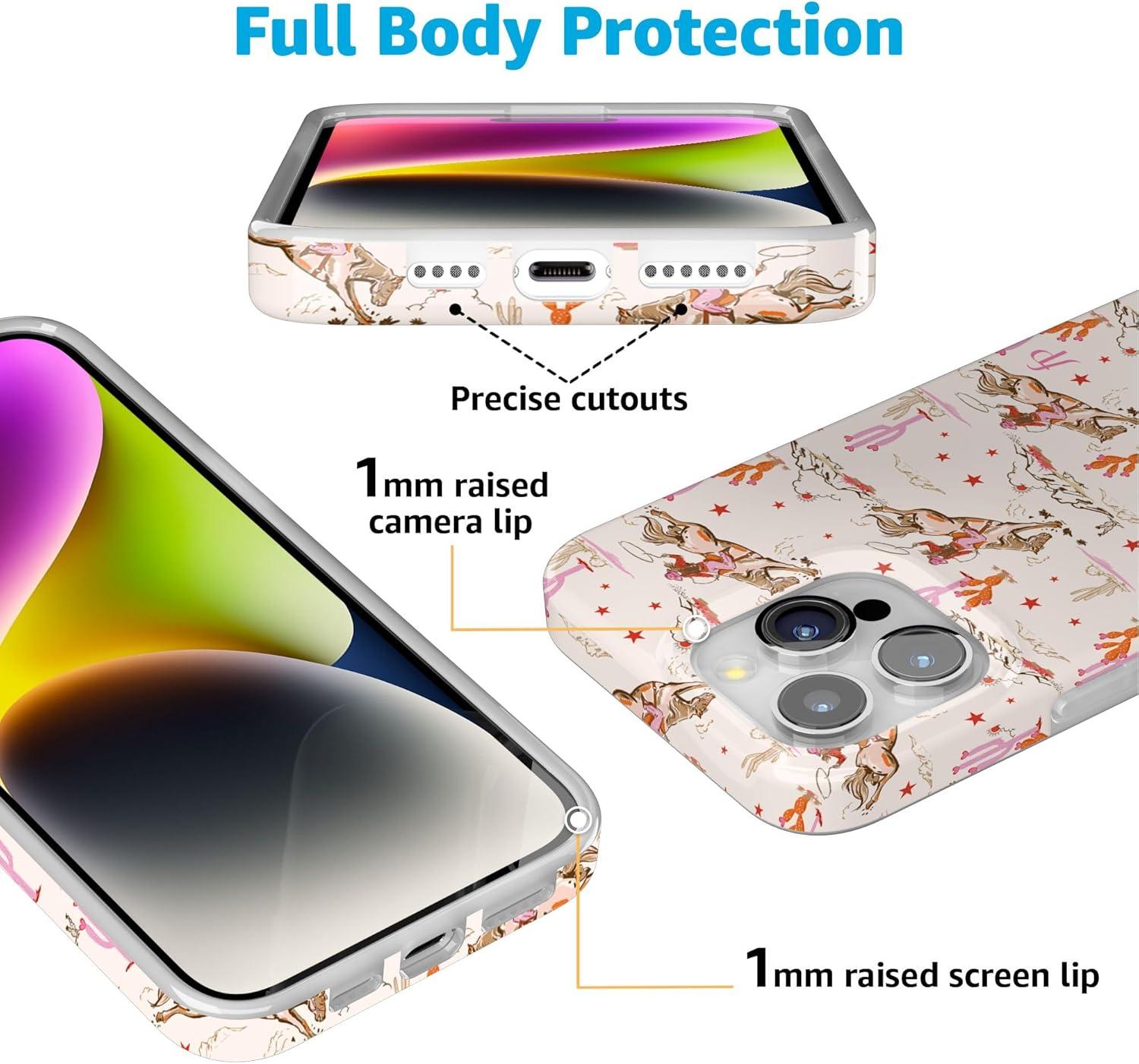 imageCasely iPhone 15 Pro Case Cowgirl Canyon FashionPass x Casely Compatible with MagSafe Classic Ultra Thin Design