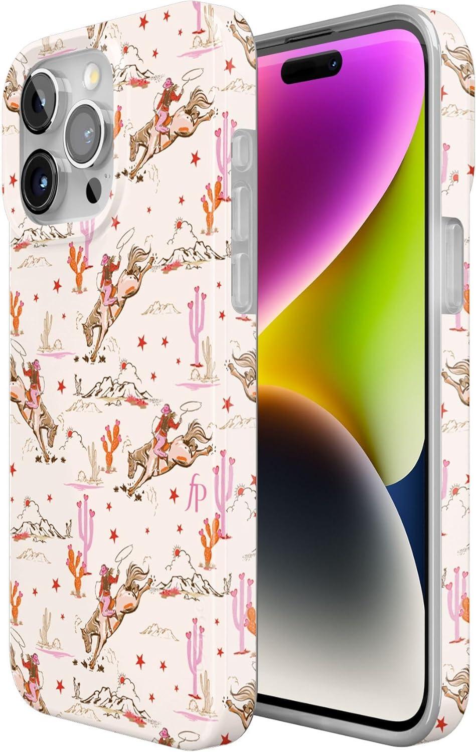 imageCasely iPhone 15 Pro Case Cowgirl Canyon FashionPass x Casely Compatible with MagSafe Classic Ultra Thin Design