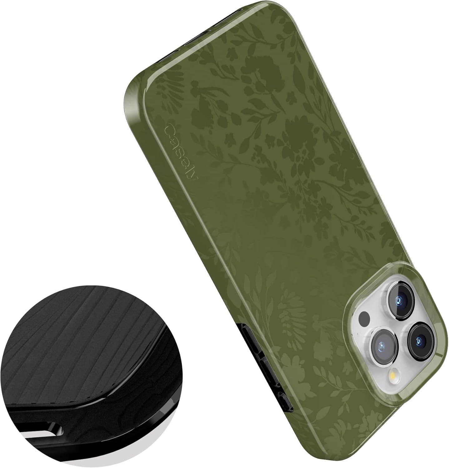 imageCasely iPhone 15 Pro Case Moody Monochrome in the Grove Compatible with MagSafe Classic Ultra Thin Design