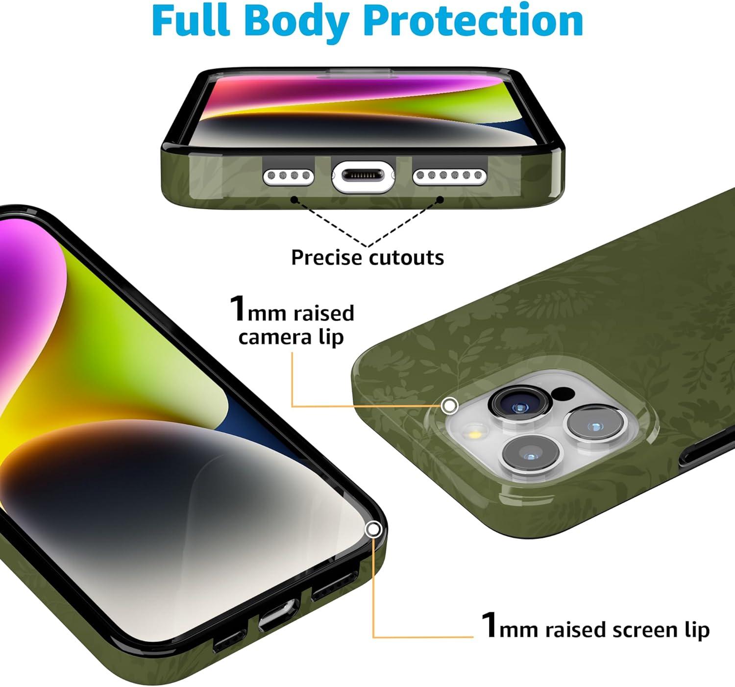 imageCasely iPhone 15 Pro Case Moody Monochrome in the Grove Compatible with MagSafe Classic Ultra Thin Design