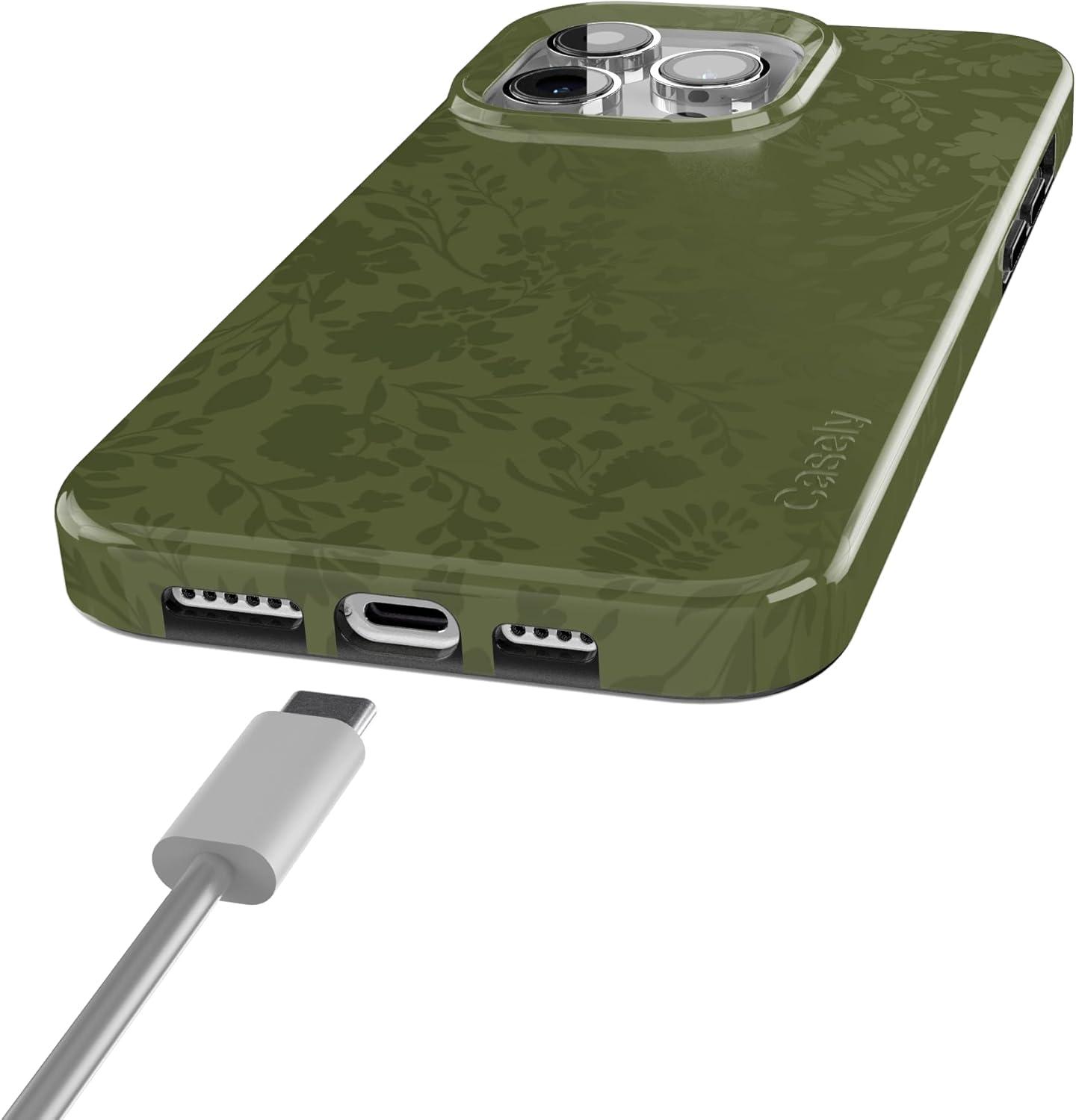 imageCasely iPhone 15 Pro Case Moody Monochrome in the Grove Compatible with MagSafe Classic Ultra Thin Design
