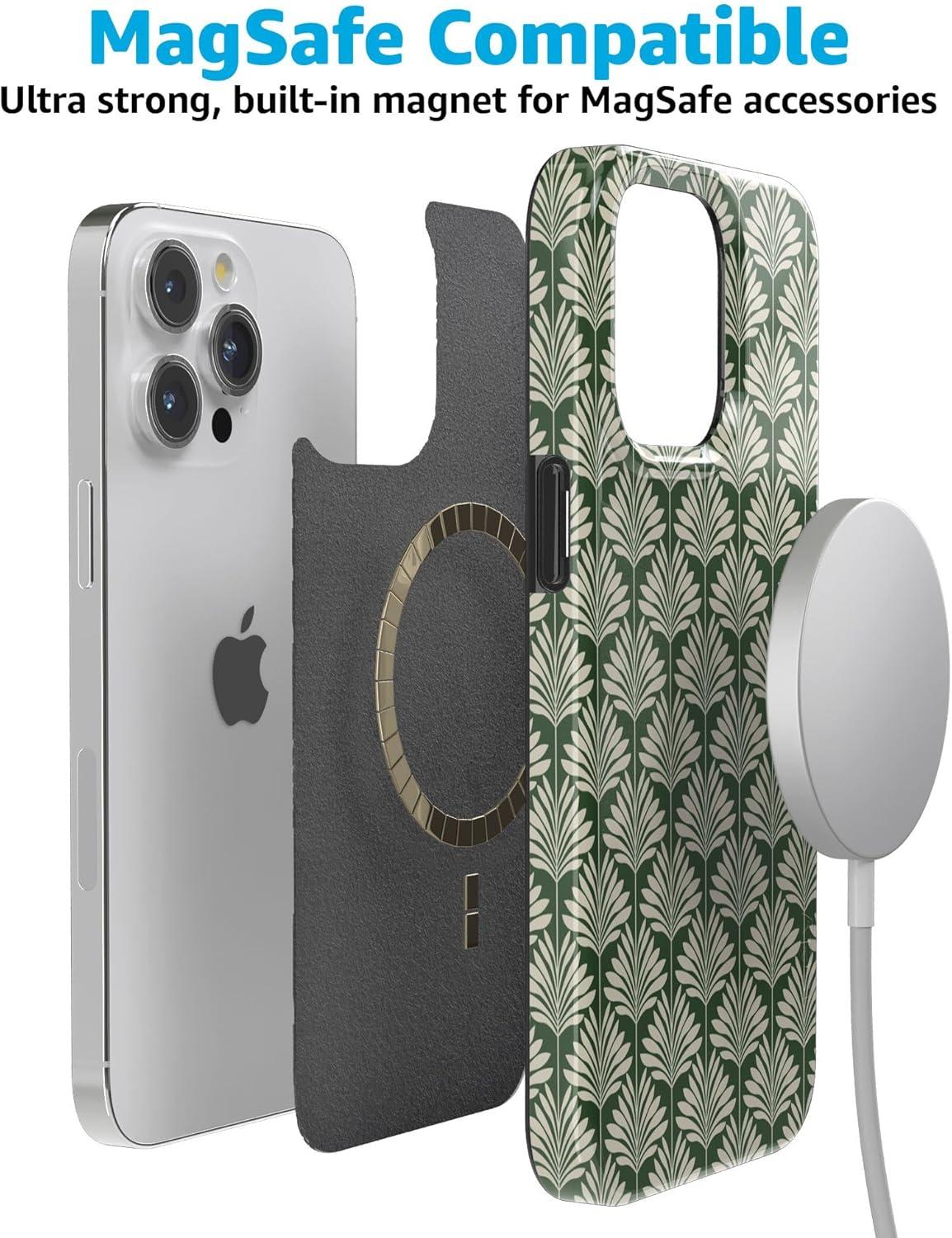 imageCasely iPhone 15 Pro Case The Boyfriend Collection Cabana Nights Compatible with MagSafe Classic Ultra Thin Design