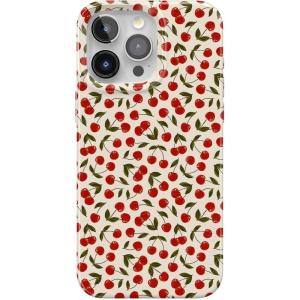 Casely iPhone 15 Pro Case | Cherry on Top | Red Cherries | Compatible with MagSafe | Classic Ultra Thin Design