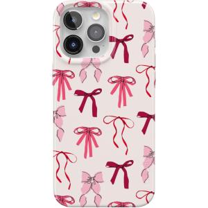 Casely iPhone 15 Pro Case | Lover Girlie | Pink Bows | Compatible with MagSafe | Classic Ultra Thin Design