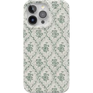 Casely iPhone 15 Pro Case | Sage Tapestry | Floral Vines | Compatible with MagSafe | Classic Ultra Thin Design