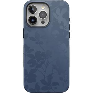Casely iPhone 15 Pro Case | Twilight Flora | Moody Monochrome | Bold Protective Design | Compatible with MagSafe