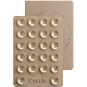 Casely Grippy | Tan Brown Silicone Suction Phone Mount Compatible with MagSafe
