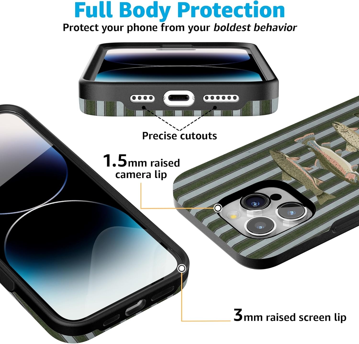 imageCasely iPhone 15 Pro Case Best Catch The Boyfriend Collection Bold Protective Design Compatible with MagSafe