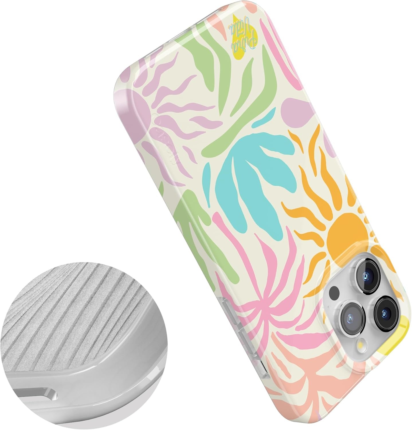 imageCasely iPhone 15 Pro Case Oasis Pura Vida Compatible with MagSafe Classic Ultra Slim Design