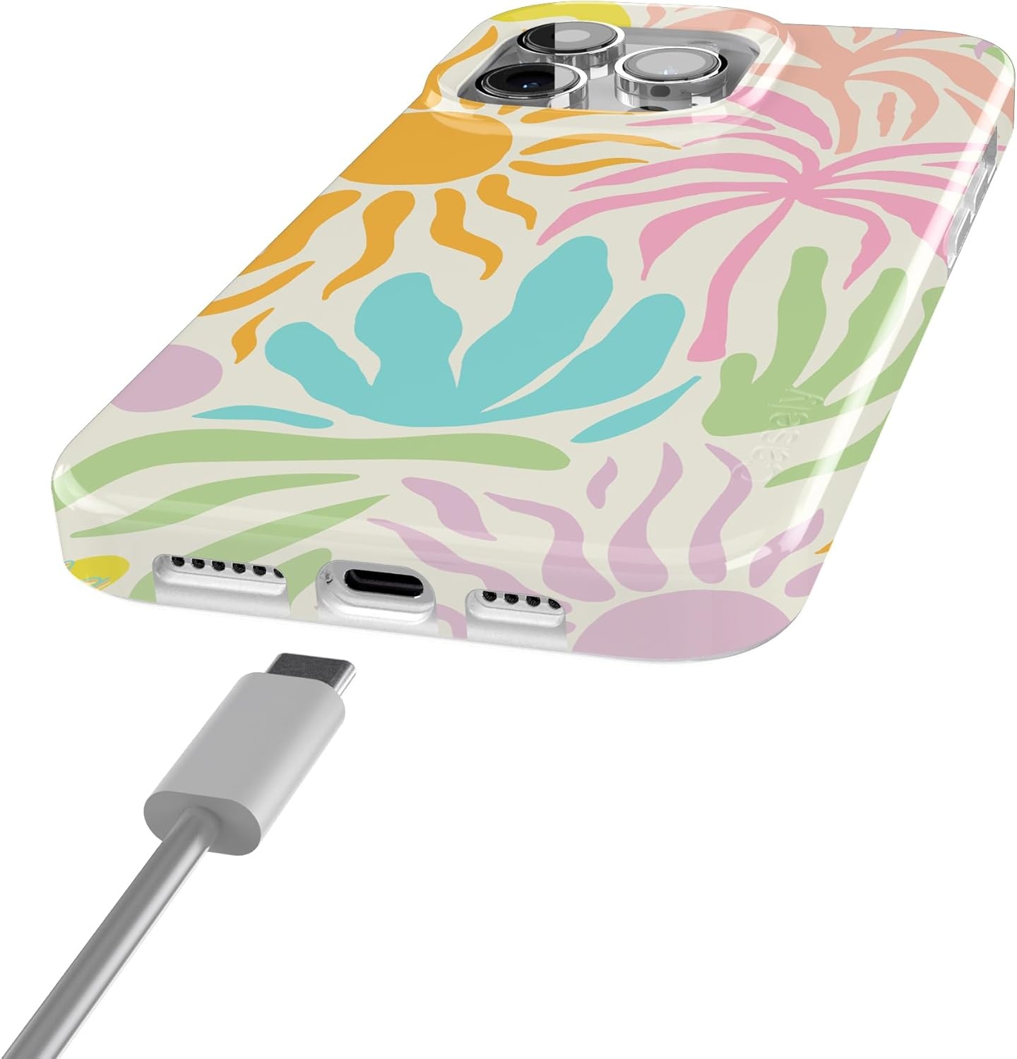 imageCasely iPhone 15 Pro Case Oasis Pura Vida Compatible with MagSafe Classic Ultra Slim Design