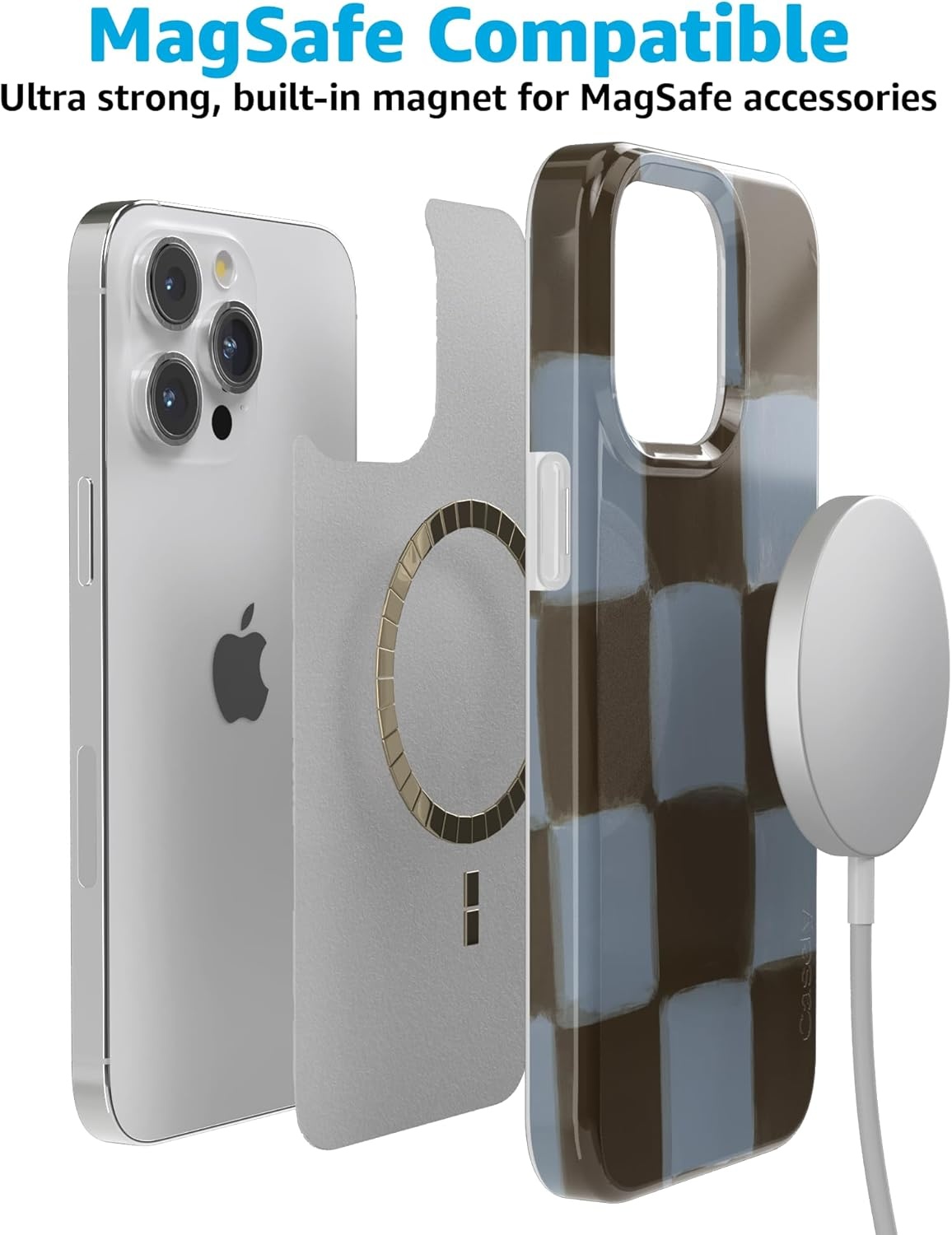 imageCasely iPhone 15 Pro Case Up River The Boyfriend Collection Compatible with MagSafe Classic Ultra Thin Design