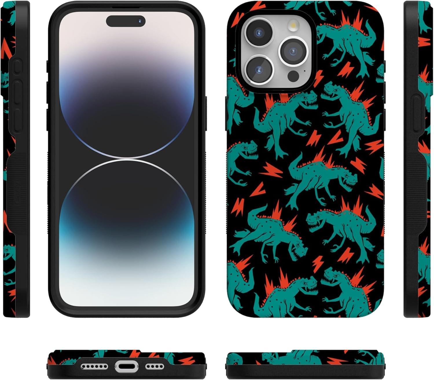 imageCasely iPhone 15 Pro Case Youre Dinomite Green Dinosaur Bold Protective Design Compatible with MagSafe