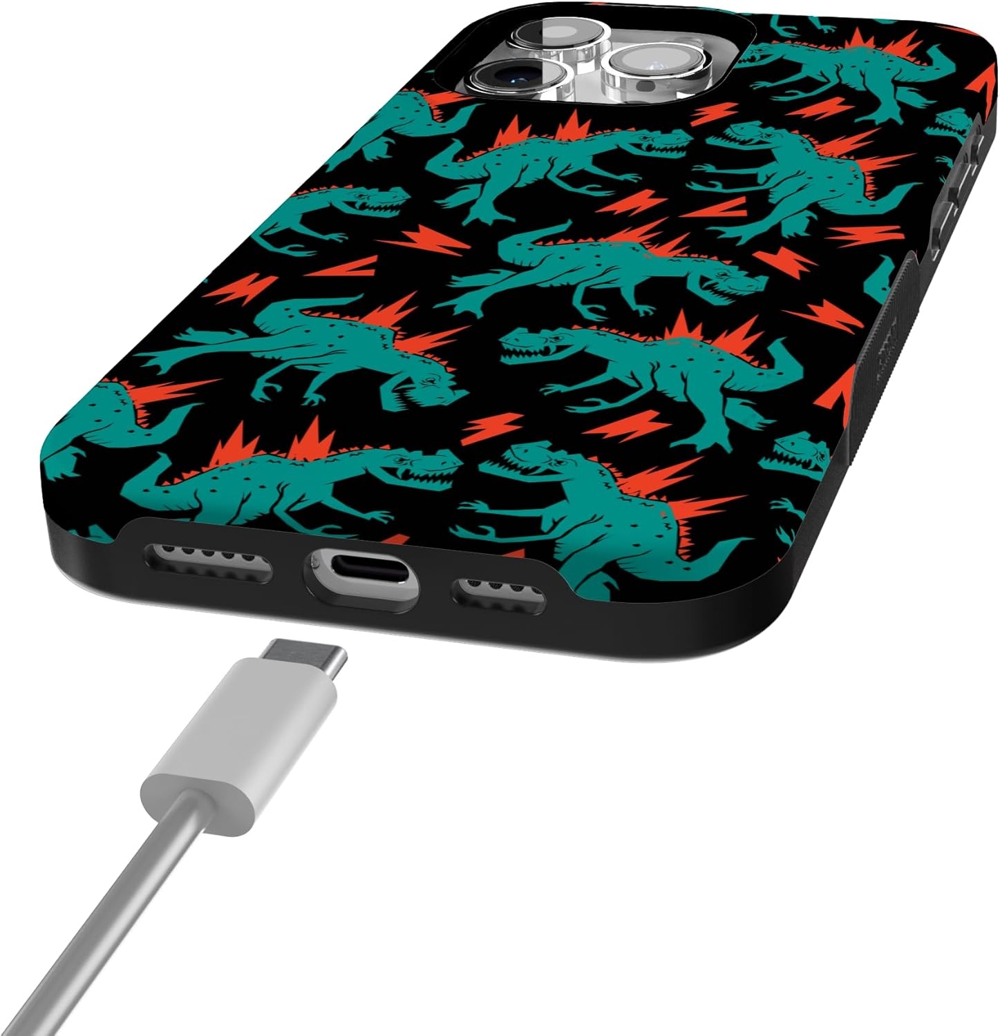 imageCasely iPhone 15 Pro Case Youre Dinomite Green Dinosaur Bold Protective Design Compatible with MagSafe