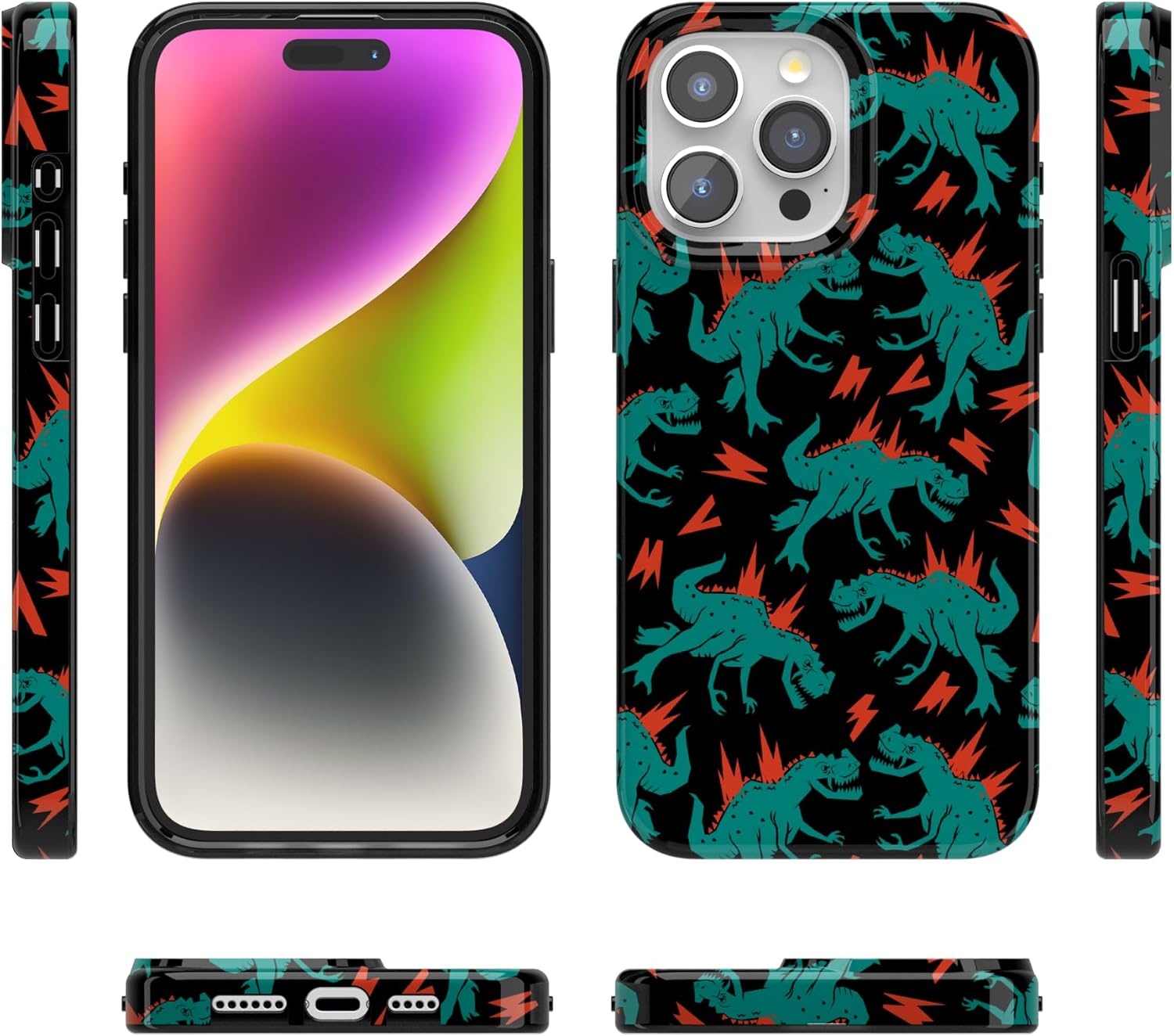 imageCasely iPhone 15 Pro Case Youre Dinomite Green Dinosaur Compatible with MagSafe Classic Ultra Thin Design
