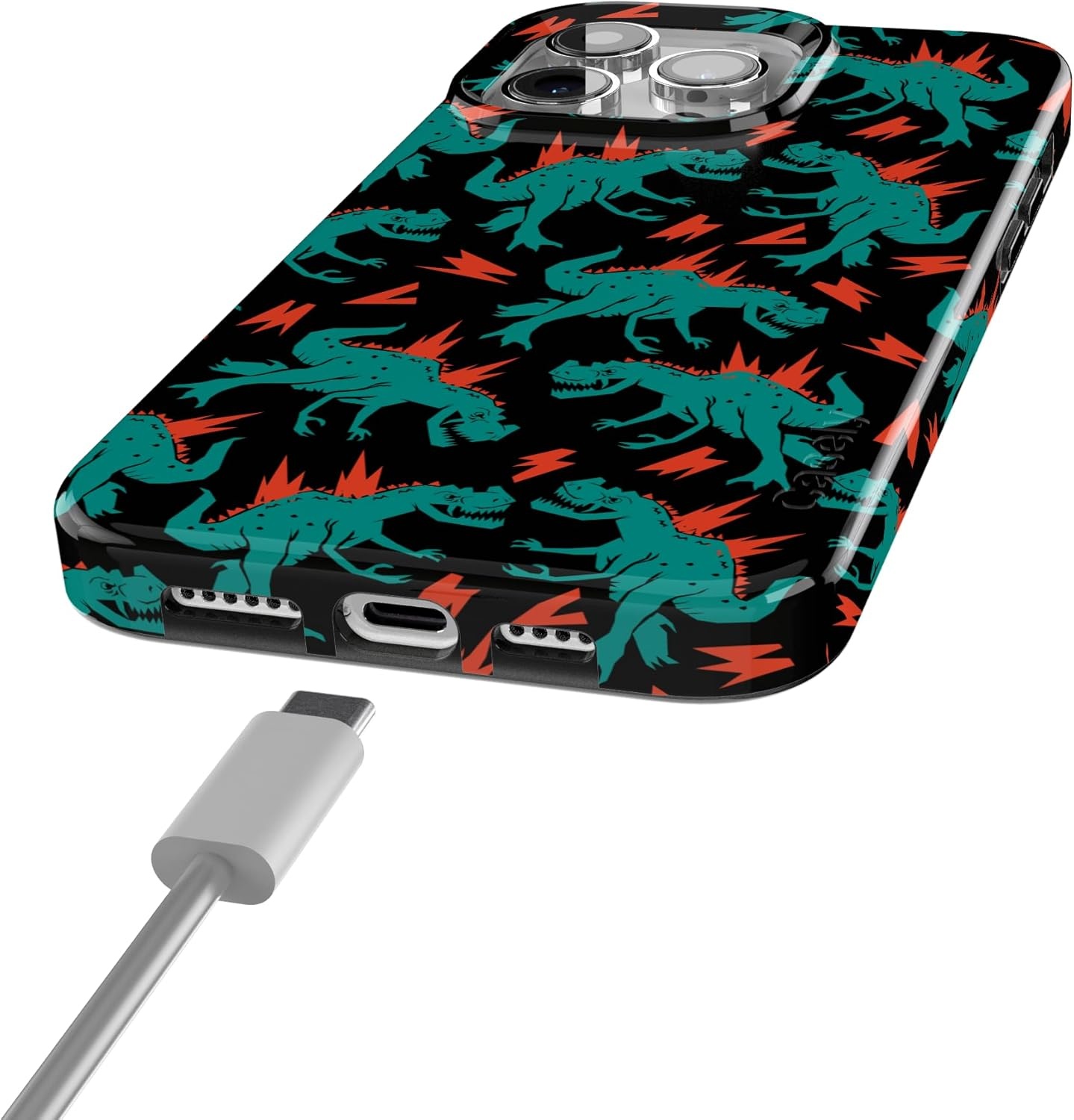 imageCasely iPhone 15 Pro Case Youre Dinomite Green Dinosaur Compatible with MagSafe Classic Ultra Thin Design