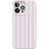 imageCasely iPhone 15 Pro Case  Pink Stripes  Sunday Best  Compatible with MagSafe  Classic Ultra Thin Design